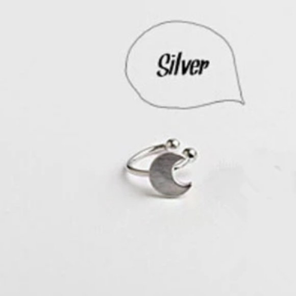 ♡Filene♡Moon Silver Cuff - Picture 2 of 3